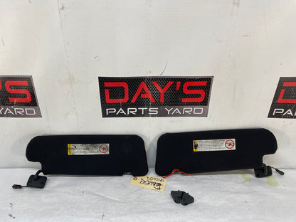 2005 Pontiac GTO RH & LH Sun Visors Shades Sunvisors w/ Clips OEM