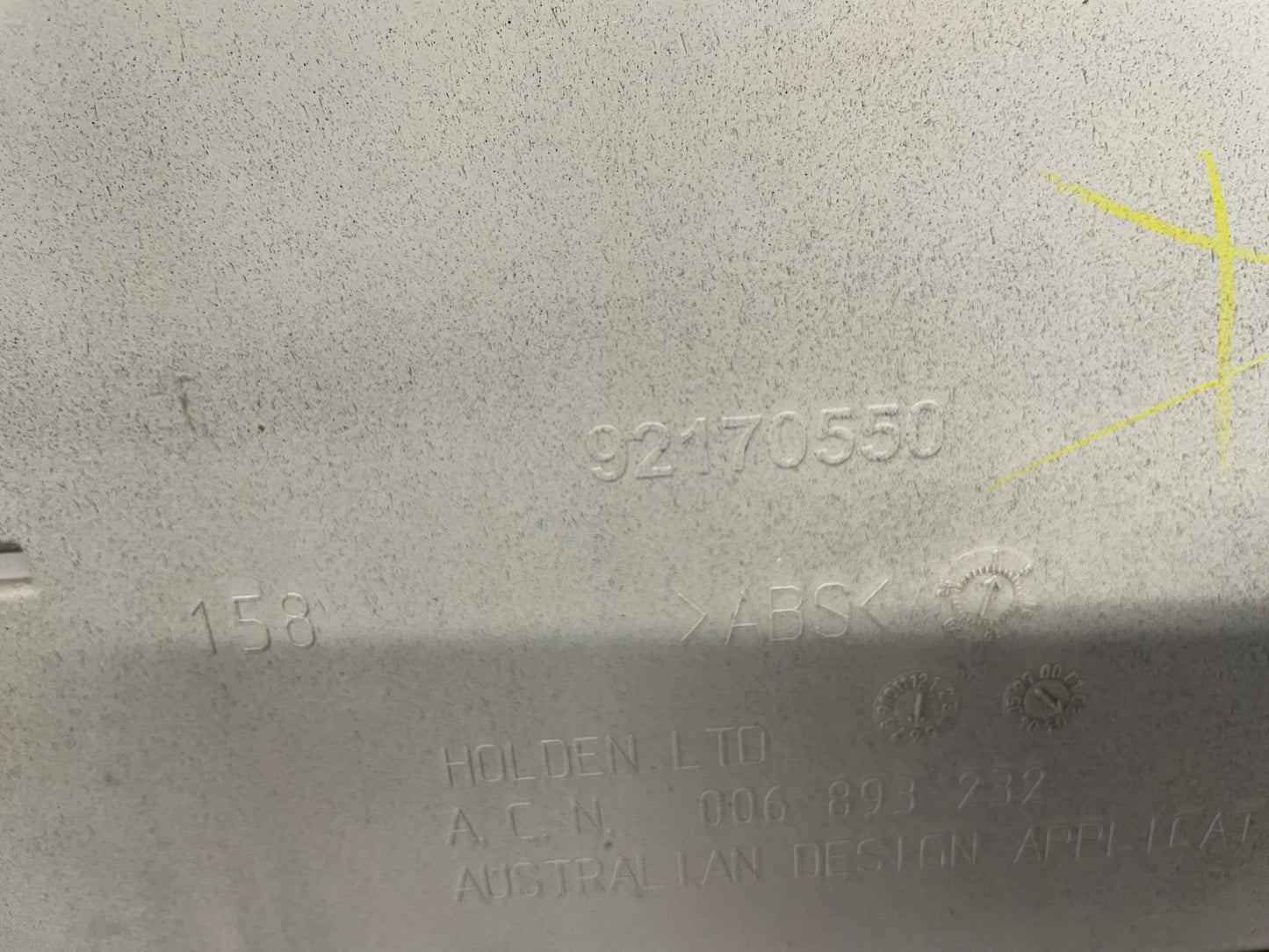 2005 Pontiac GTO Trunk Deck Lid Filler Insert Applique Panel Black OEM - Day's Parts Yard