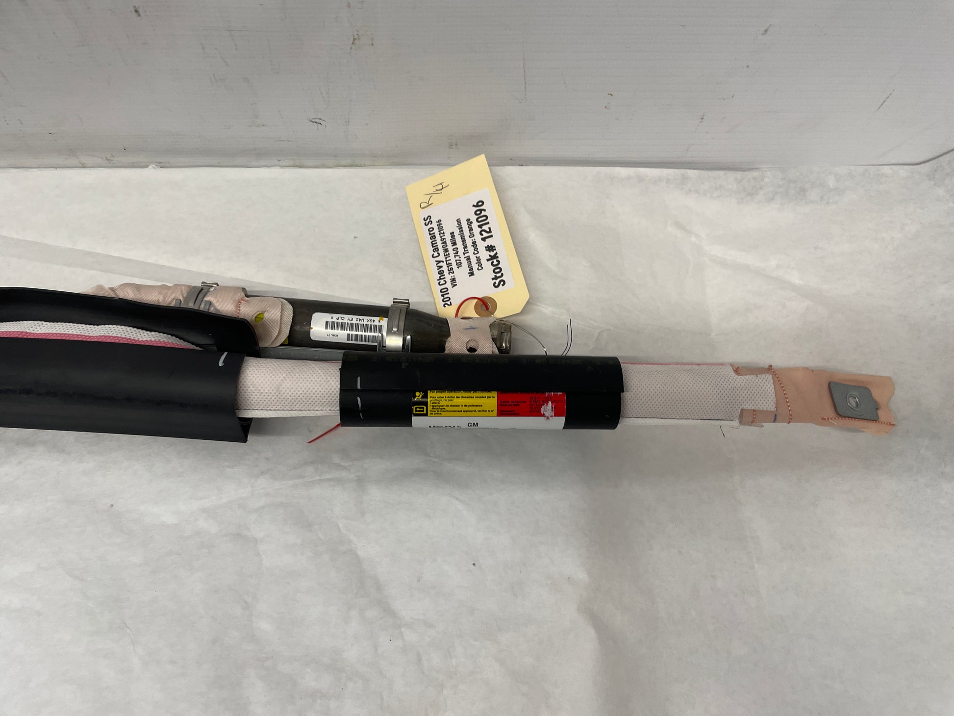 2010 Chevy Camaro SS RH & LH Roof Side Rail Curtain Airbags Air Bags OEM - Day's Parts Yard
