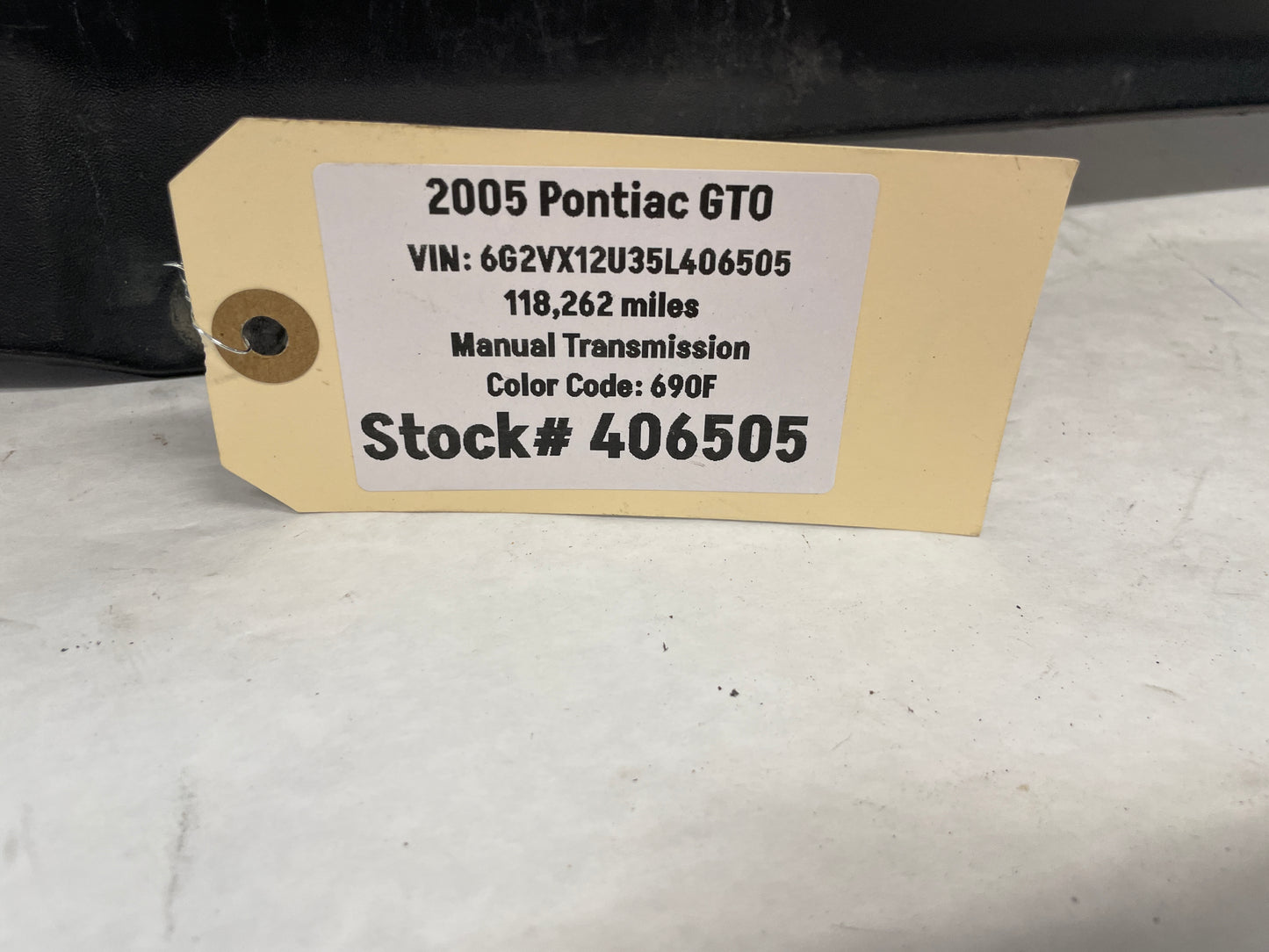 2005 Pontiac GTO Upper Radiator Core Support Air Baffle Cover OEM - Day's Parts Yard