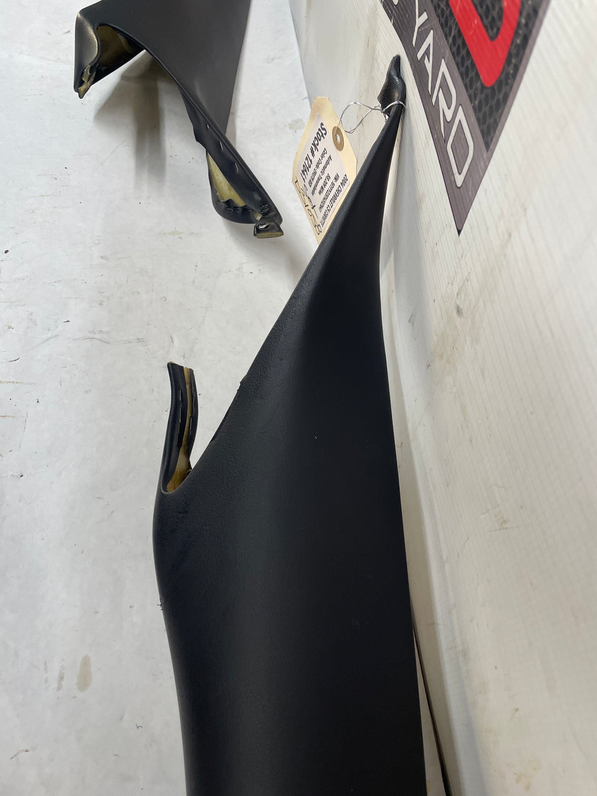 2004 Chevy C5 Corvette Interior A Pillar Trim Moldings RH & LH Black OEM - Day's Parts Yard