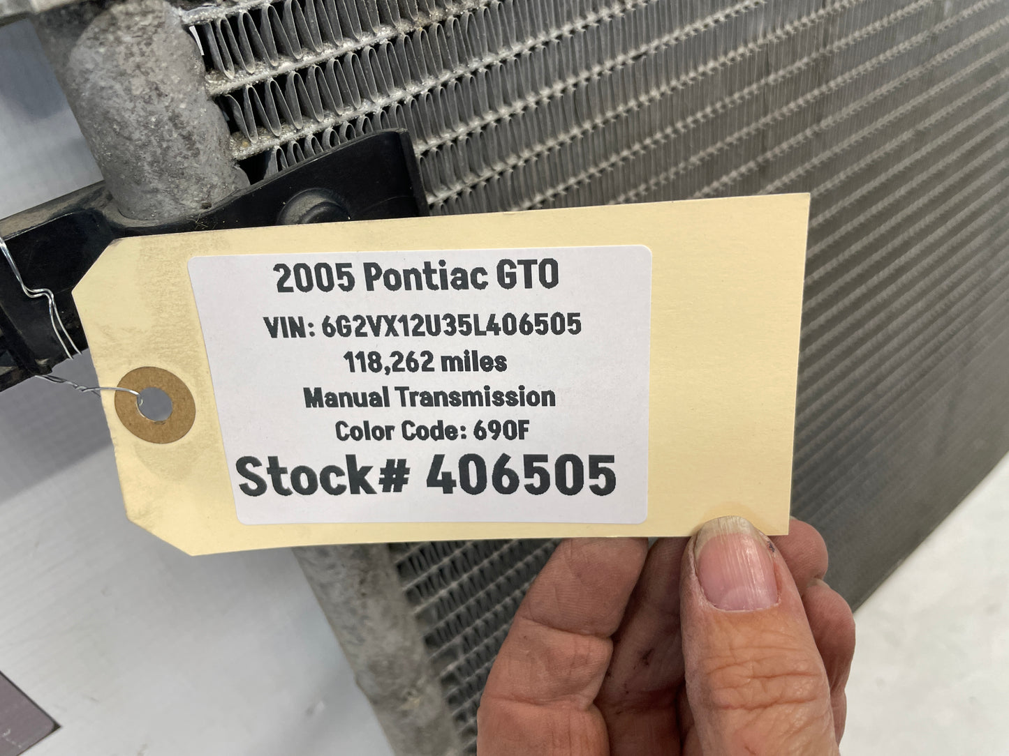 2005 Pontiac GTO Engine Motor Coolant Radiator OEM - Day's Parts Yard