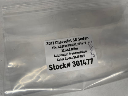 2017 Chevy SS Sedan Windshield Lane Departure Camera Module System OEM - Day's Parts Yard