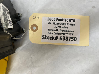 2005 Pontiac GTO LH Driver Exterior Out Side Mirror Yellow OEM