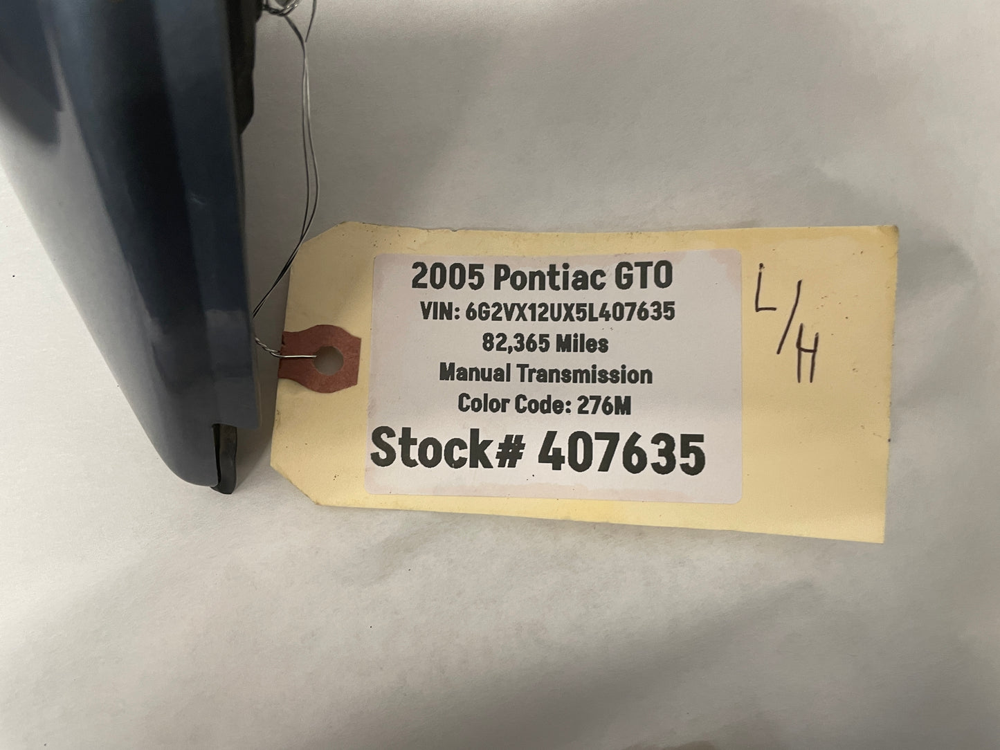 2005 Pontiac GTO LH Driver Exterior Mirror OEM
