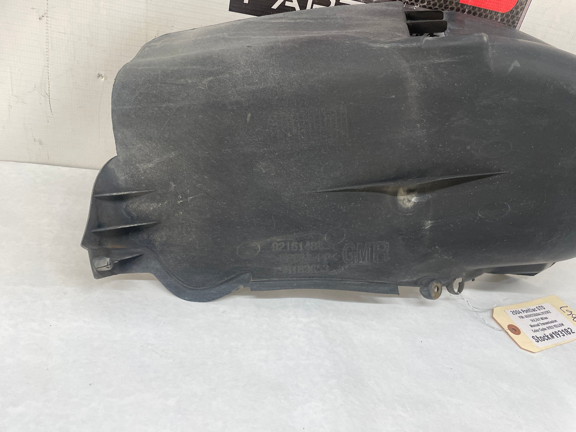 2004 Pontiac GTO RH Passenger Rear Quarter Fender Wheel House Well Liner OEM - Day's Parts Yard