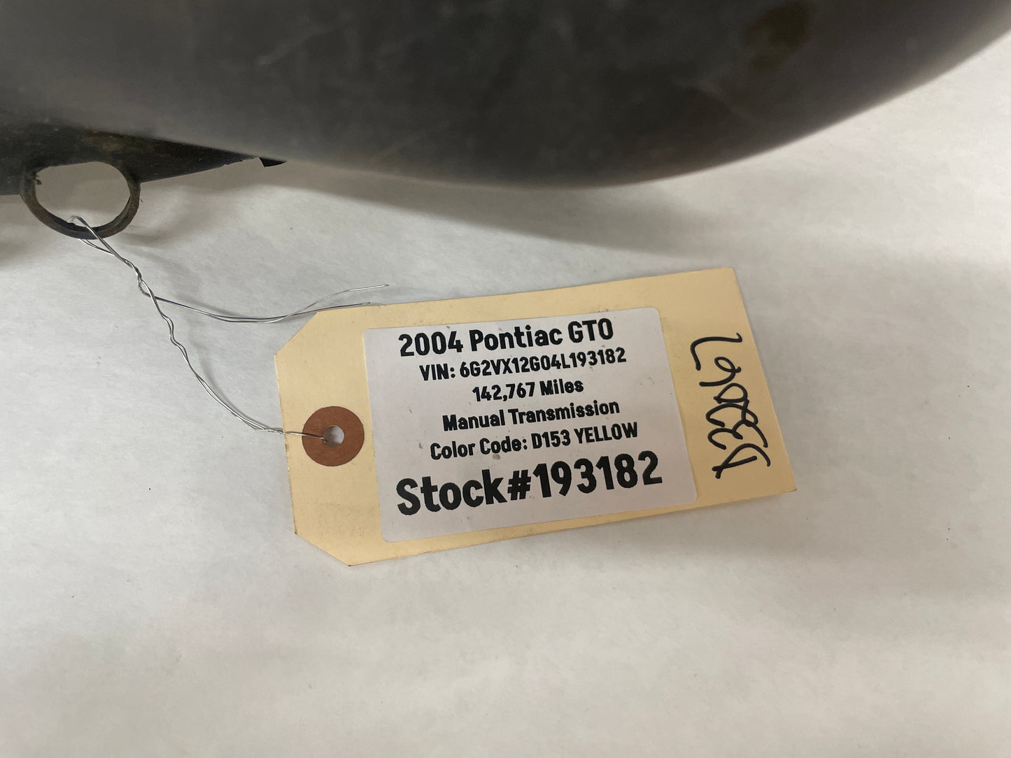 2004 Pontiac GTO RH Passenger Rear Quarter Fender Wheel House Well Liner OEM - Day's Parts Yard