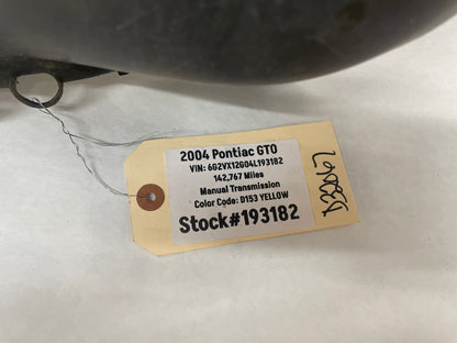 2004 Pontiac GTO RH Passenger Rear Quarter Fender Wheel House Well Liner OEM - Day's Parts Yard