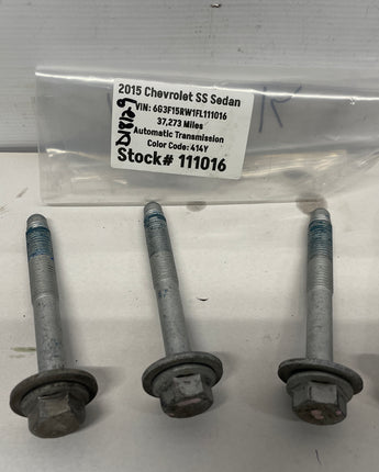 2015 Chevy SS Sedan Rear Suspension Cradle Sub Frame Bolt Hardware Set 4 OEM