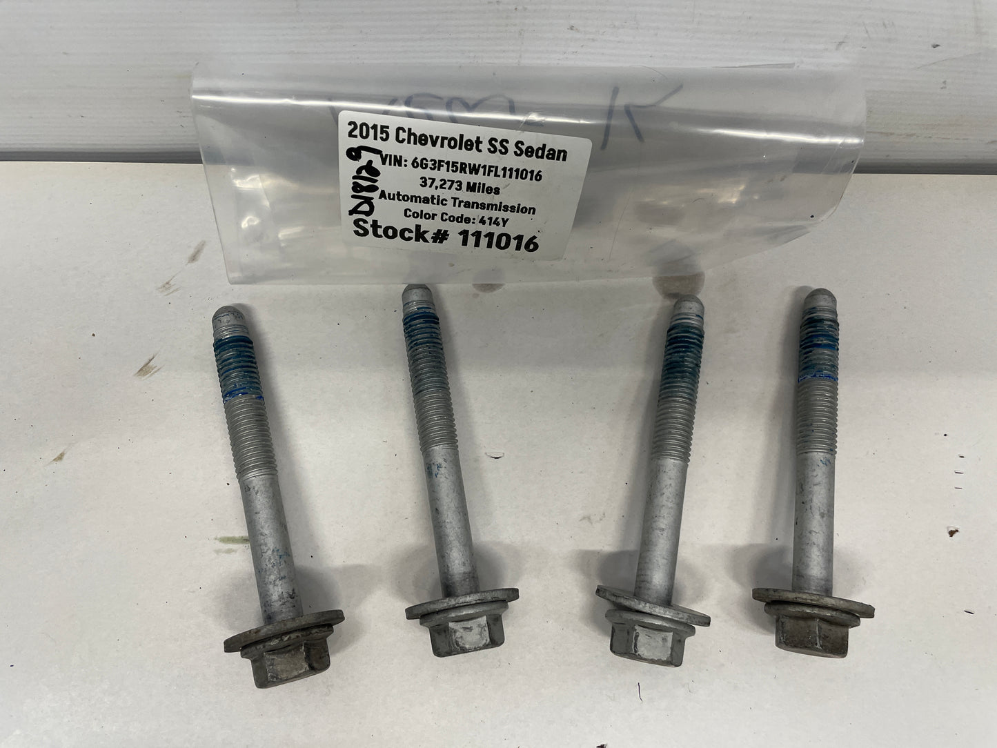 2015 Chevy SS Sedan Rear Suspension Cradle Sub Frame Bolt Hardware Set 4 OEM - Day's Parts Yard
