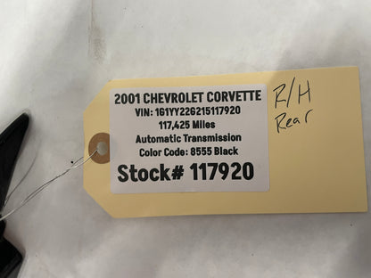 2001 Chevy C5 Corvette RH Passenger Rear Quarter Fender Black OEM - Day's Parts Yard