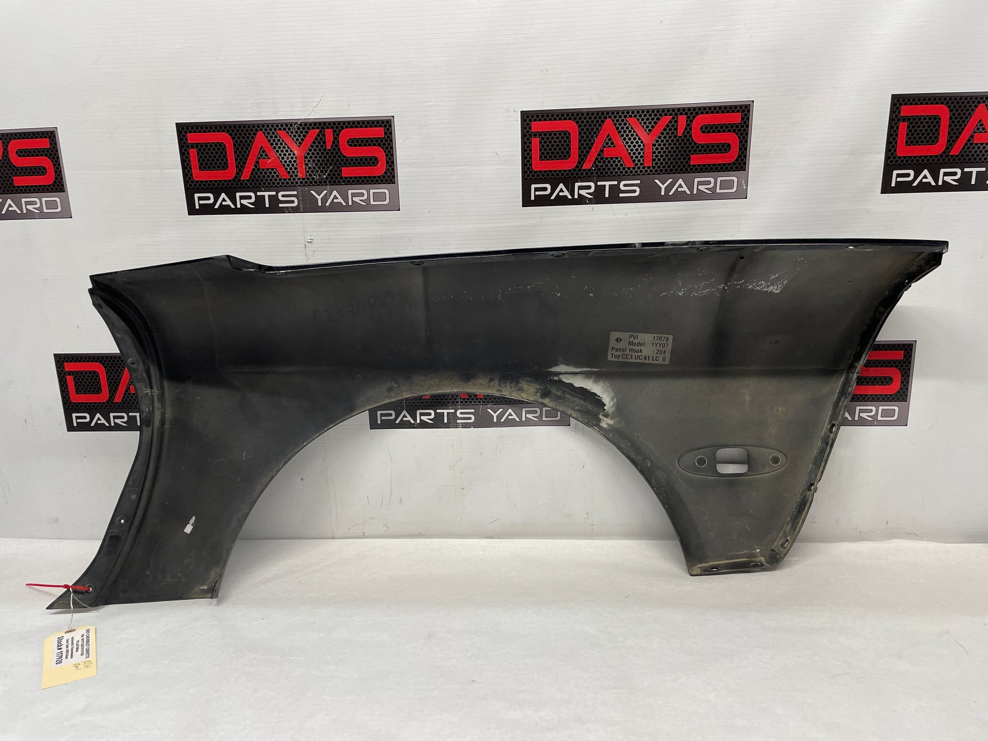 2001 Chevy C5 Corvette RH Passenger Rear Quarter Fender Black OEM - Day's Parts Yard