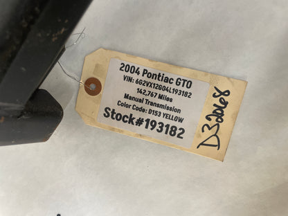 2004 Pontiac GTO Fuel Tank Guard Bracket Frame Brace OEM - Day's Parts Yard