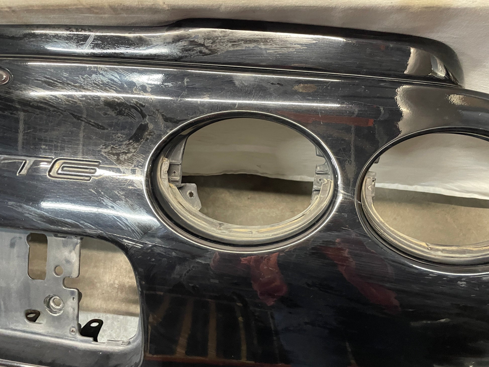 2001 Chevy C5 Corvette Rear Bumper Cover Black OEM - Day's Parts Yard