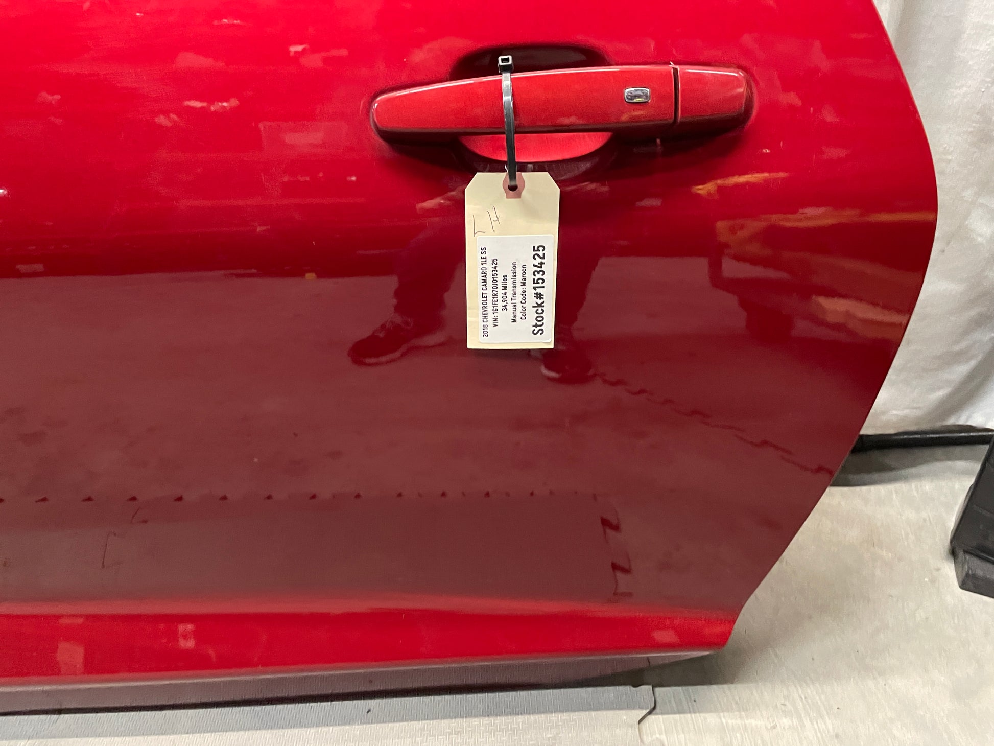2018 Chevy Camaro 1LE SS LH Driver Exterior Door w/ Glass OEM - Day's Parts Yard