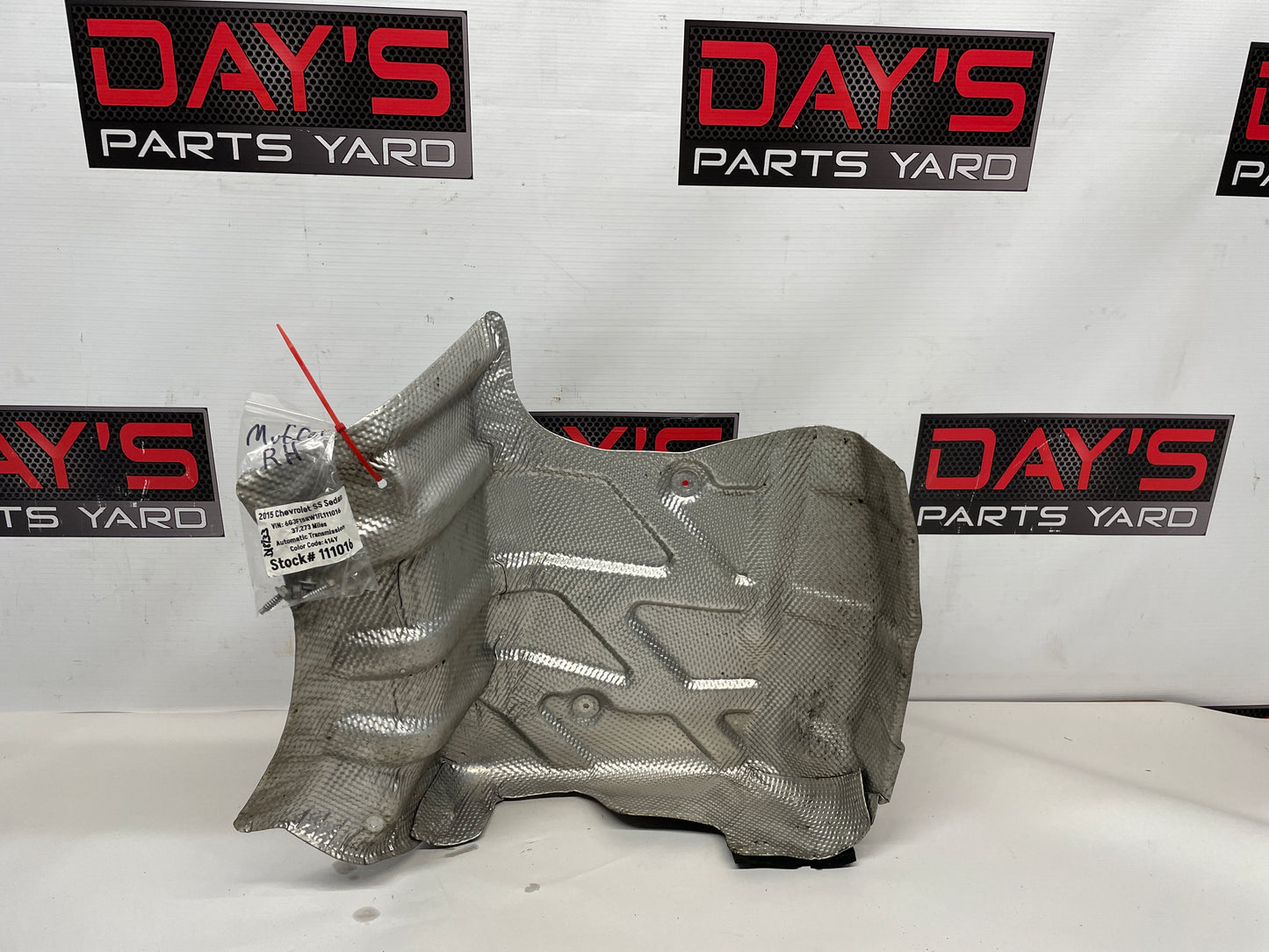2015 Chevy SS Sedan RH Passenger Exhaust Muffler Heat Shield OEM - Day's Parts Yard