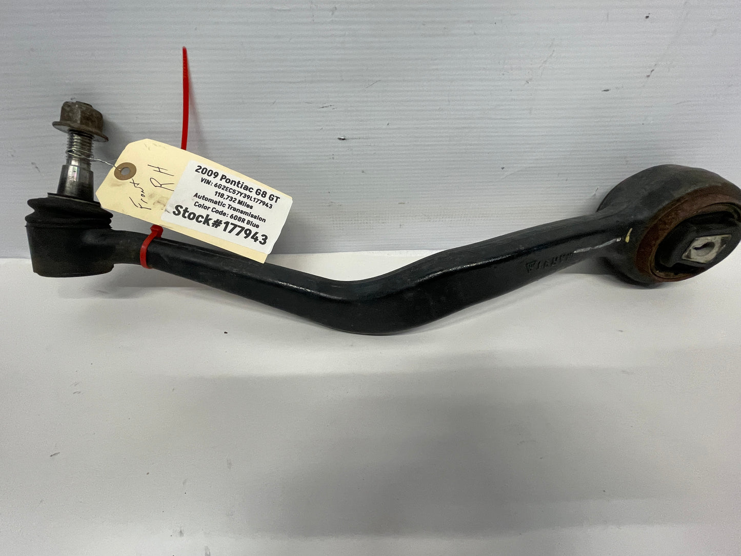 2009 Pontiac G8 GT Front RH Passenger Lower Control Arm OEM - Day's Parts Yard