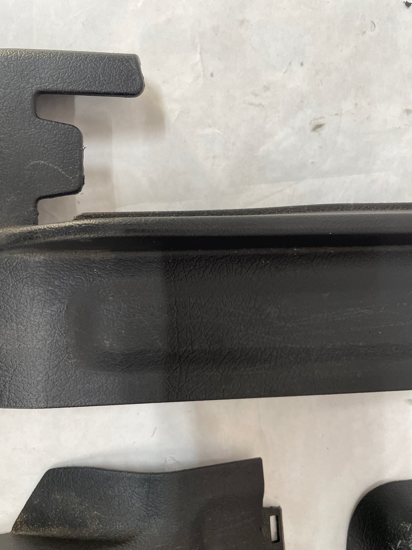 2005 Pontiac GTO Complete LH Driver 4pc Front Seat Rail Frame Trim Cover Set OEM