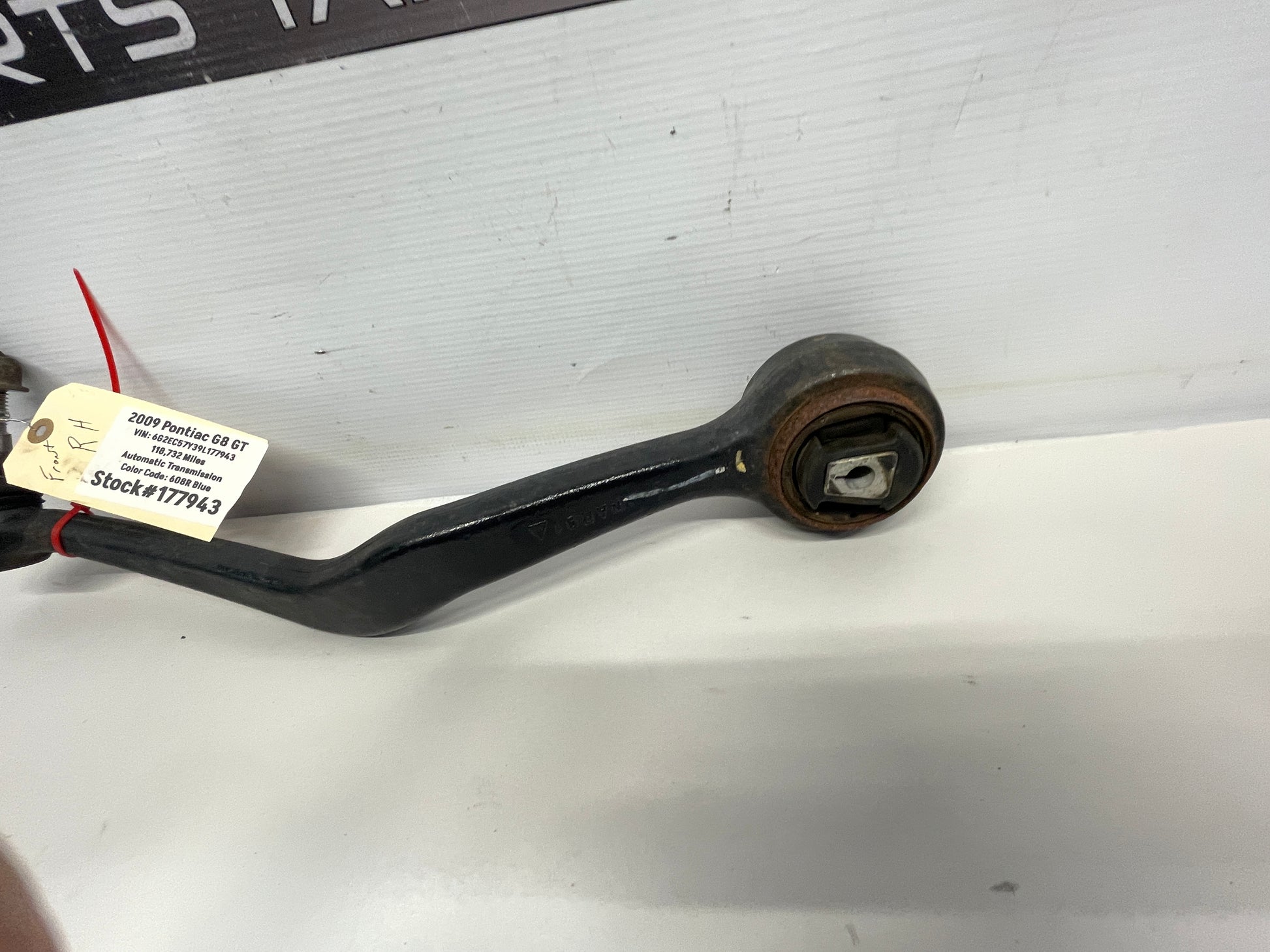 2009 Pontiac G8 GT Front RH Passenger Lower Control Arm OEM - Day's Parts Yard
