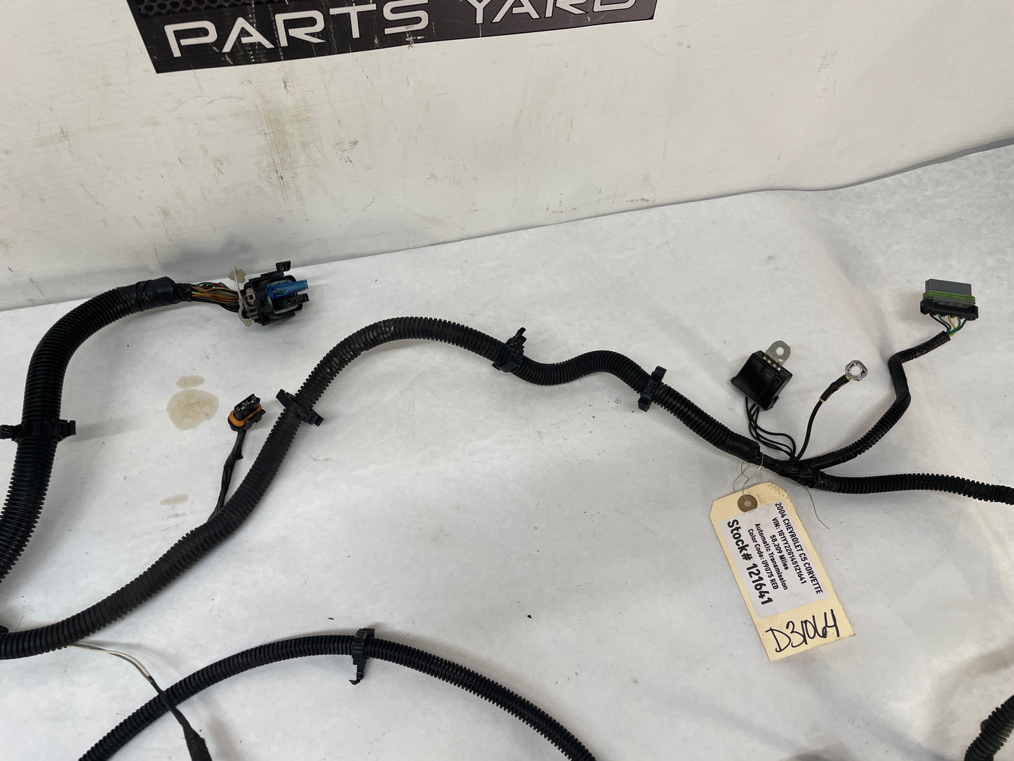 2004 Chevy C5 Corvette  Head Light Lamp ABS Engine Bay Wire Wiring Harness OEM - Day's Parts Yard