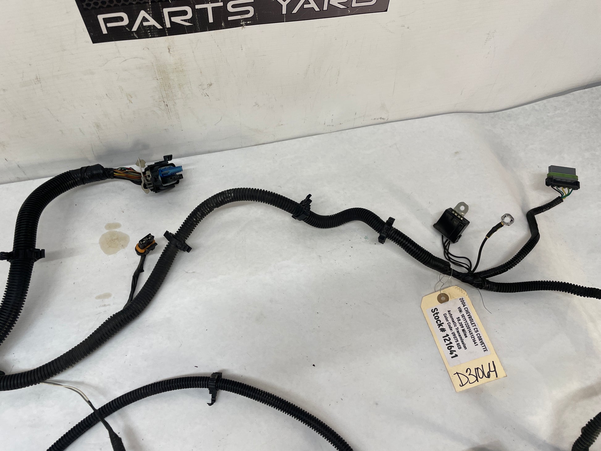 2004 Chevy C5 Corvette  Head Light Lamp ABS Engine Bay Wire Wiring Harness OEM - Day's Parts Yard