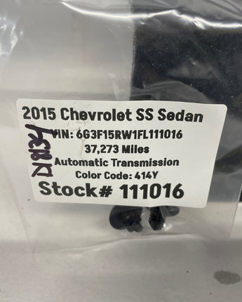 2015 Chevy SS Sedan Ski Port Felt Carpet OEM