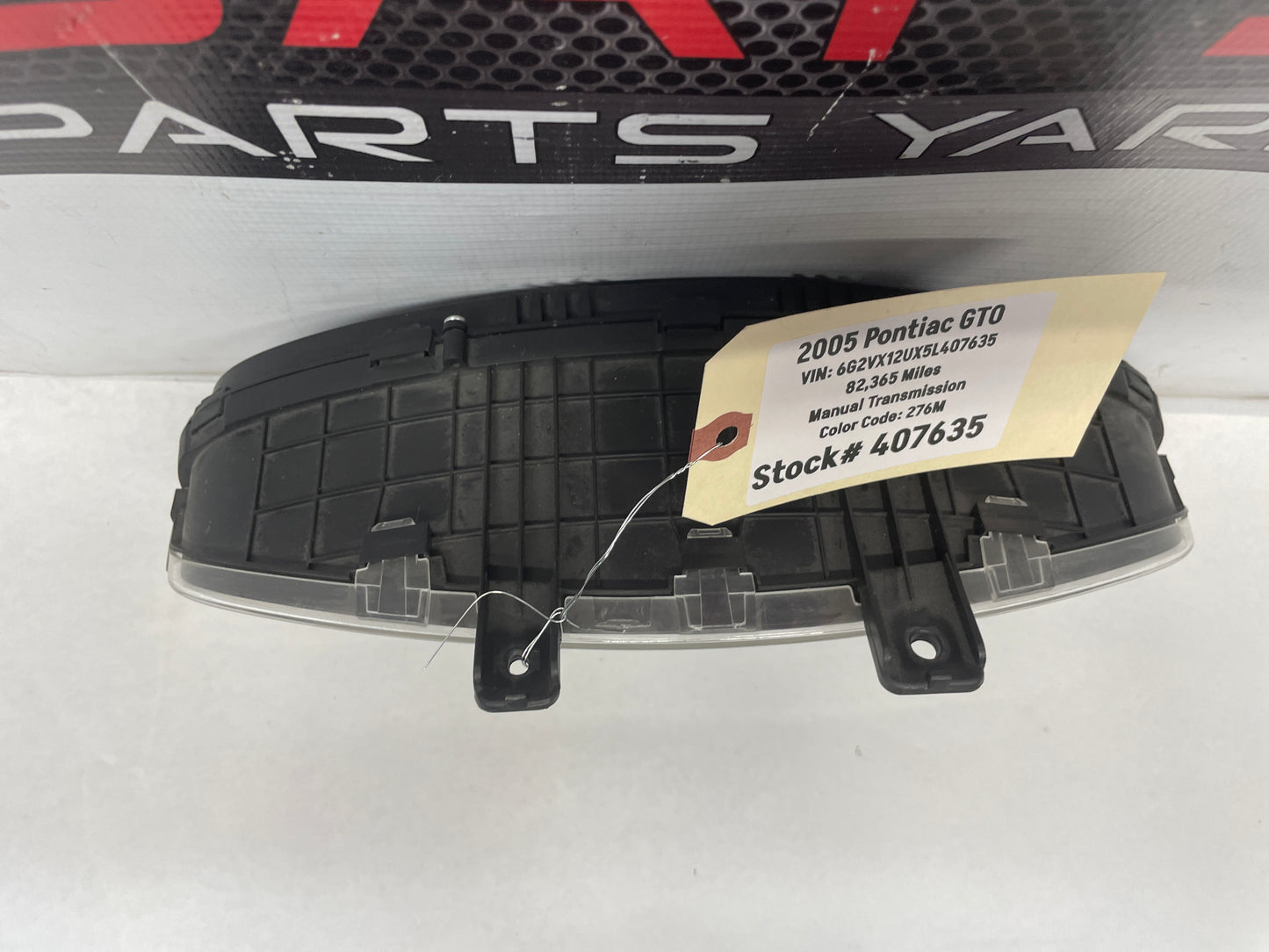2005 Pontiac GTO Red Gauge Cluster Speedometer OEM