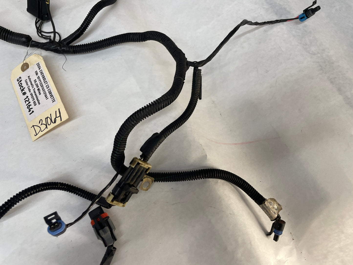 2004 Chevy C5 Corvette  Head Light Lamp ABS Engine Bay Wire Wiring Harness OEM - Day's Parts Yard
