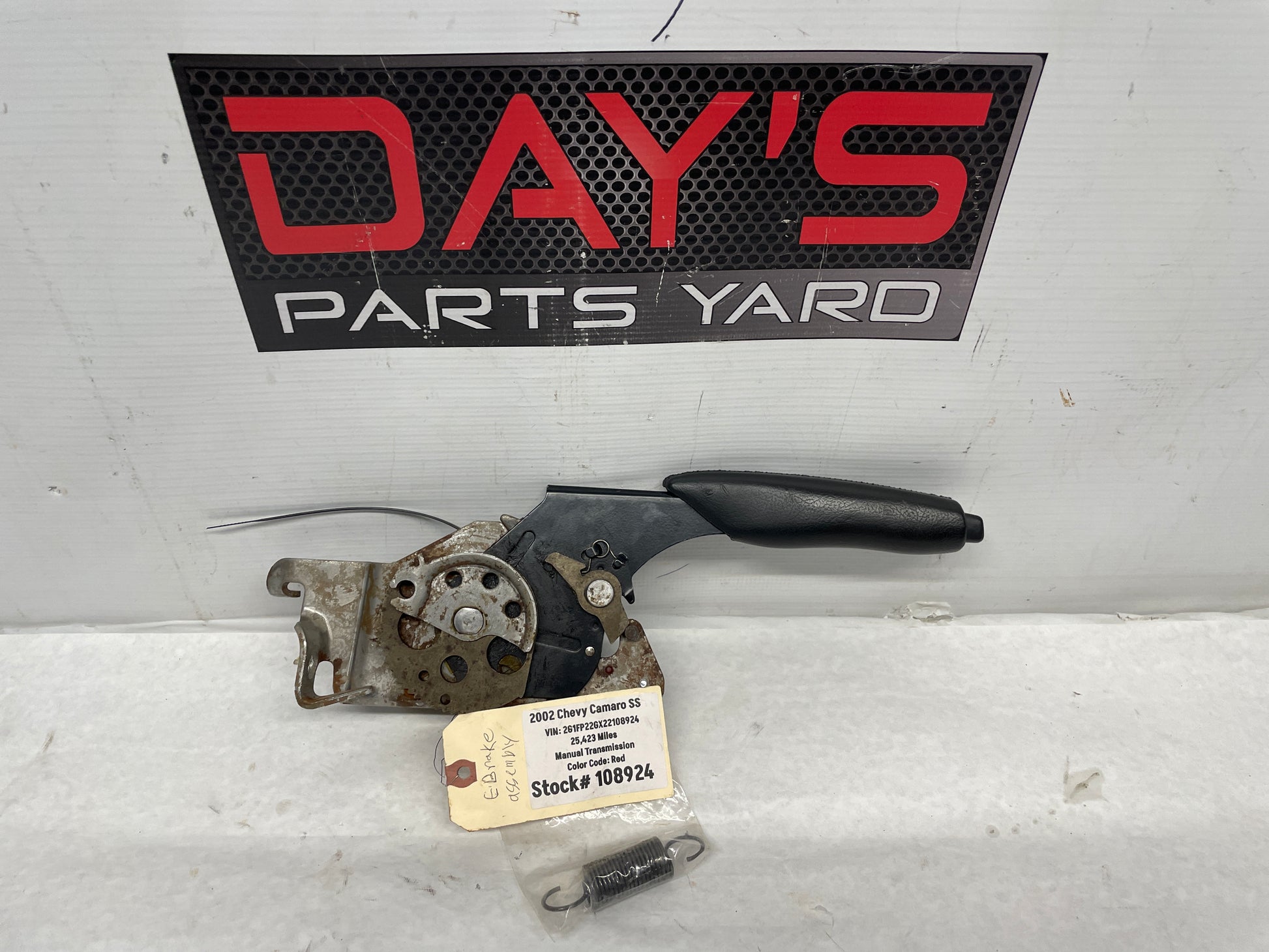 2002 Chevy Camaro SS Emergency E-Brake Handle Black Ebony OEM - Day's Parts Yard
