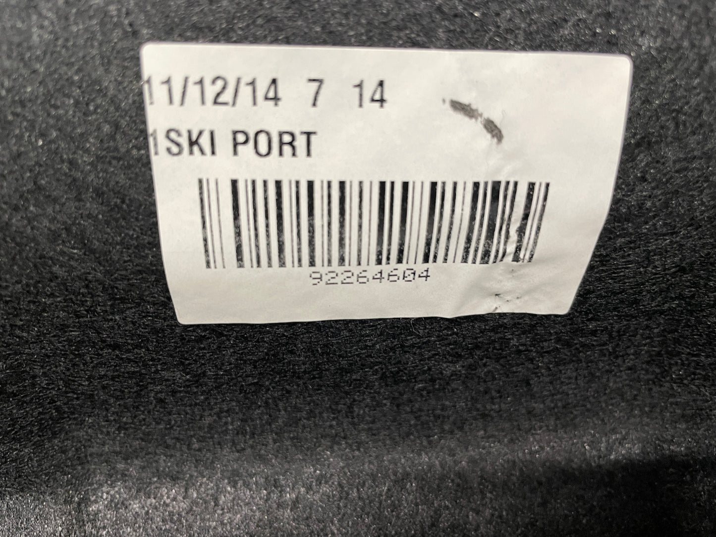 2015 Chevy SS Sedan Ski Port Felt Carpet OEM - Day's Parts Yard