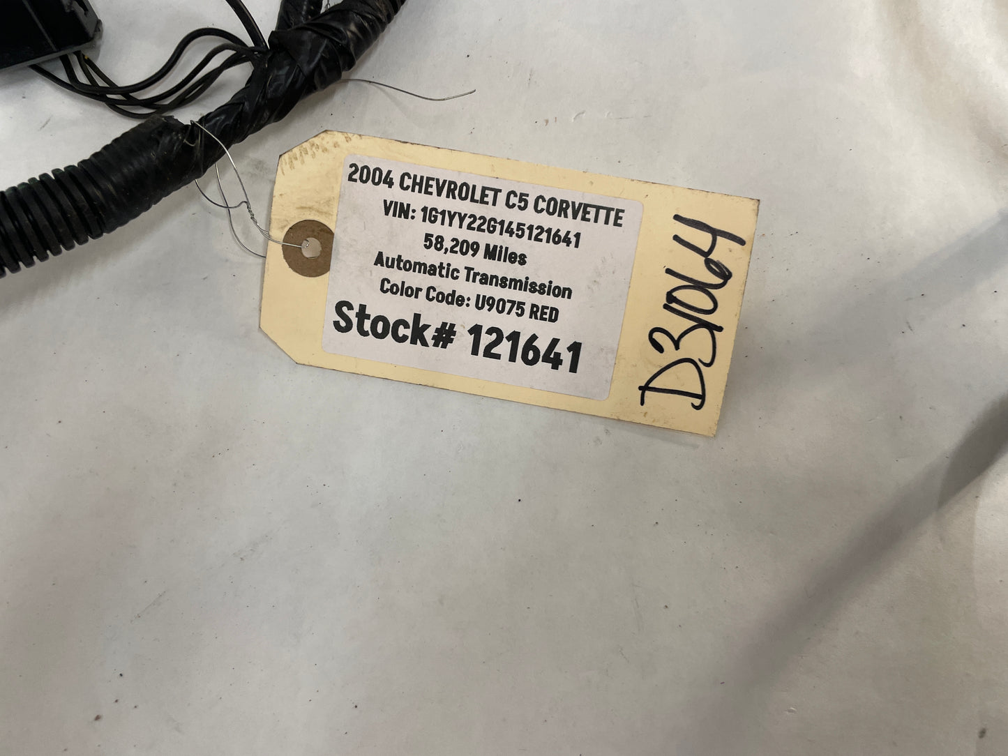 2004 Chevy C5 Corvette  Head Light Lamp ABS Engine Bay Wire Wiring Harness OEM - Day's Parts Yard