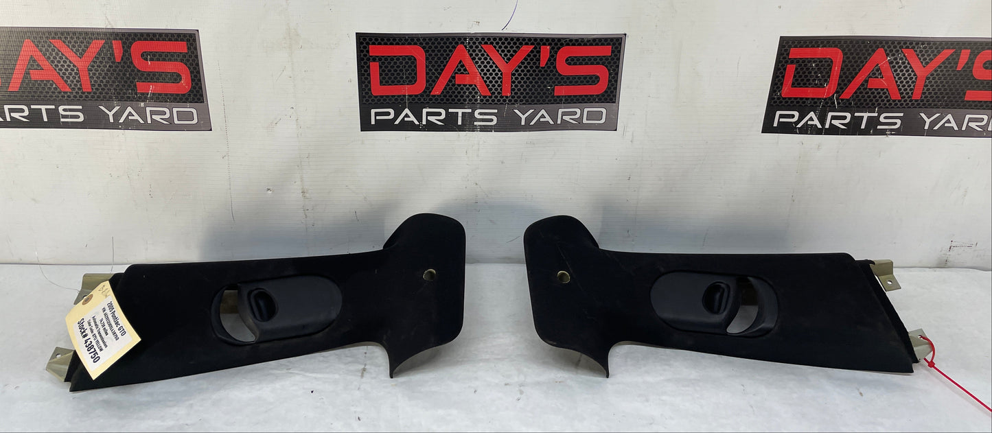 2005 Pontiac GTO RH & LH Interior Upper B Pillar Seat Belt Trim OEM