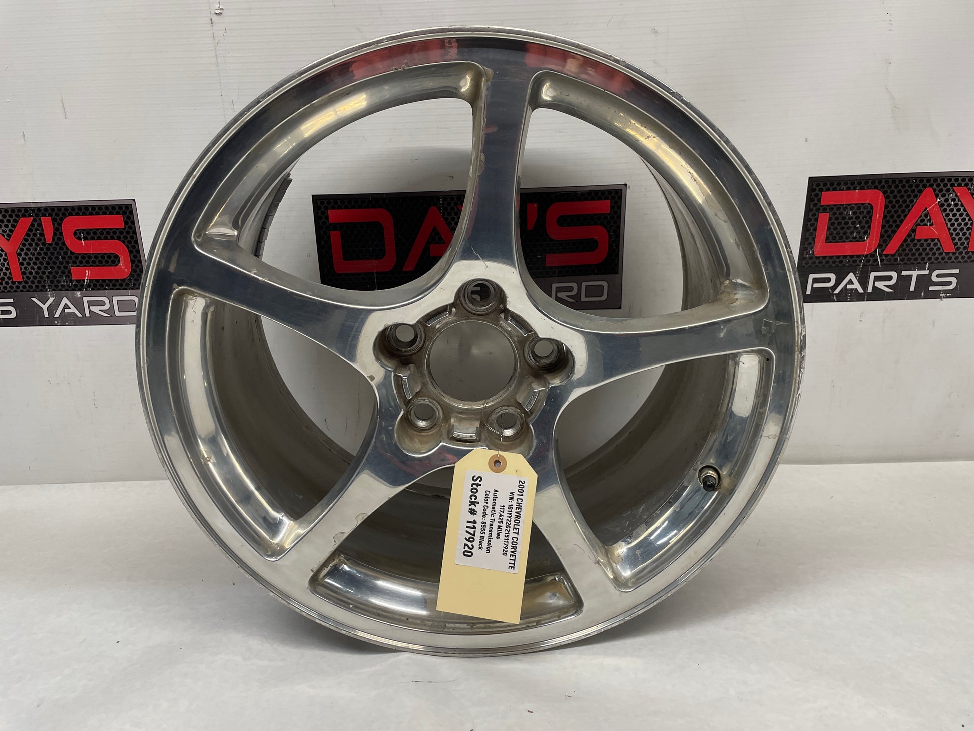 2001 Chevy C5 Corvette Rear Polished Wheel 19X9.5 - Day's Parts Yard