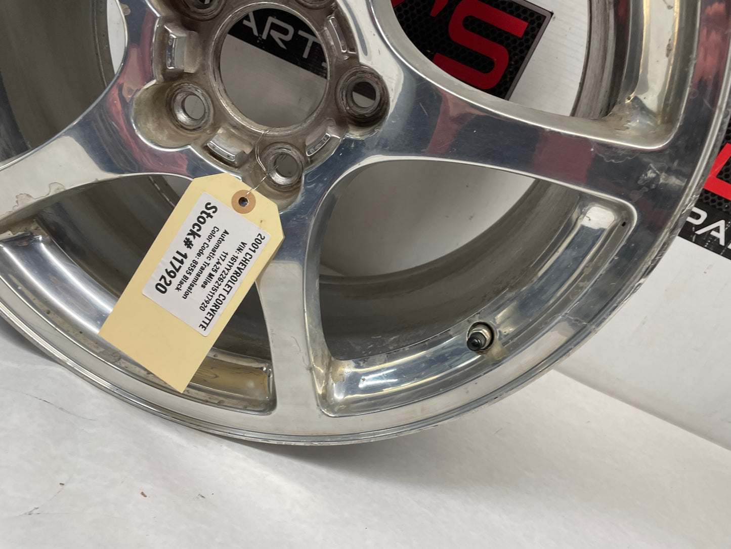 2001 Chevy C5 Corvette Rear Polished Wheel 19X9.5 - Day's Parts Yard