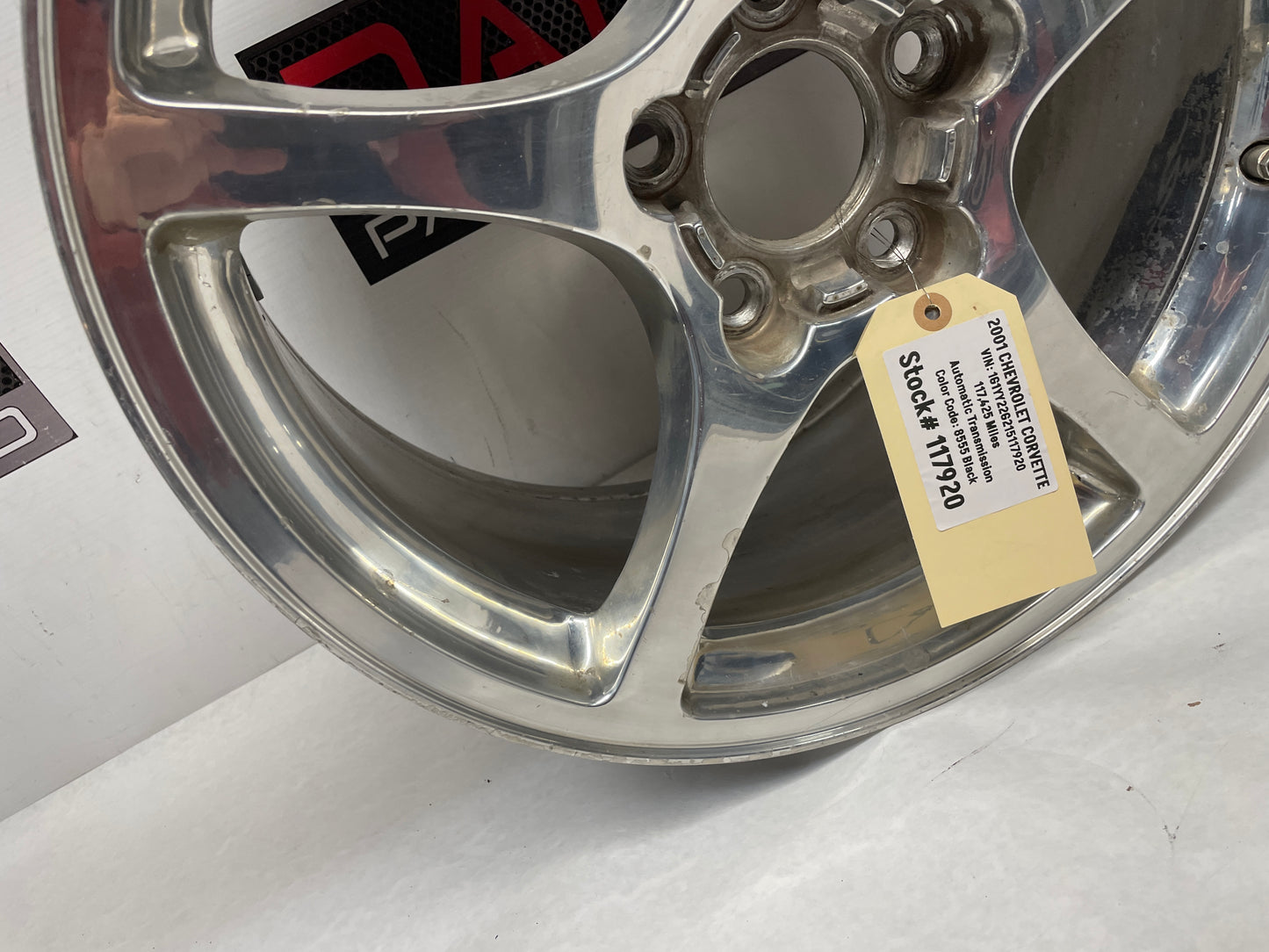 2001 Chevy C5 Corvette Rear Polished Wheel 19X9.5 - Day's Parts Yard