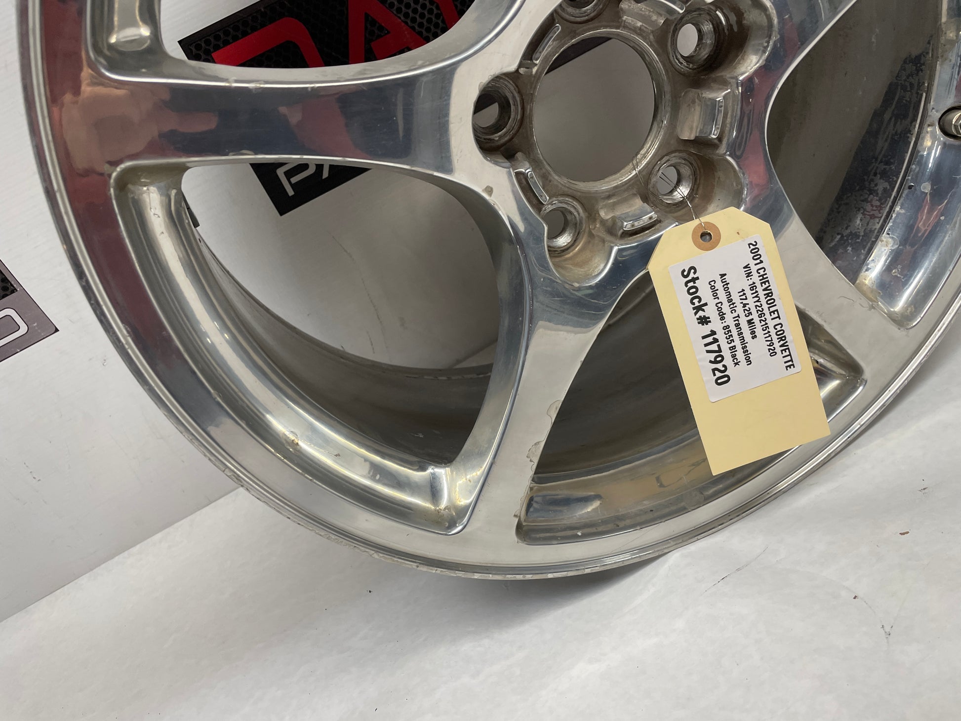 2001 Chevy C5 Corvette Rear Polished Wheel 19X9.5 - Day's Parts Yard