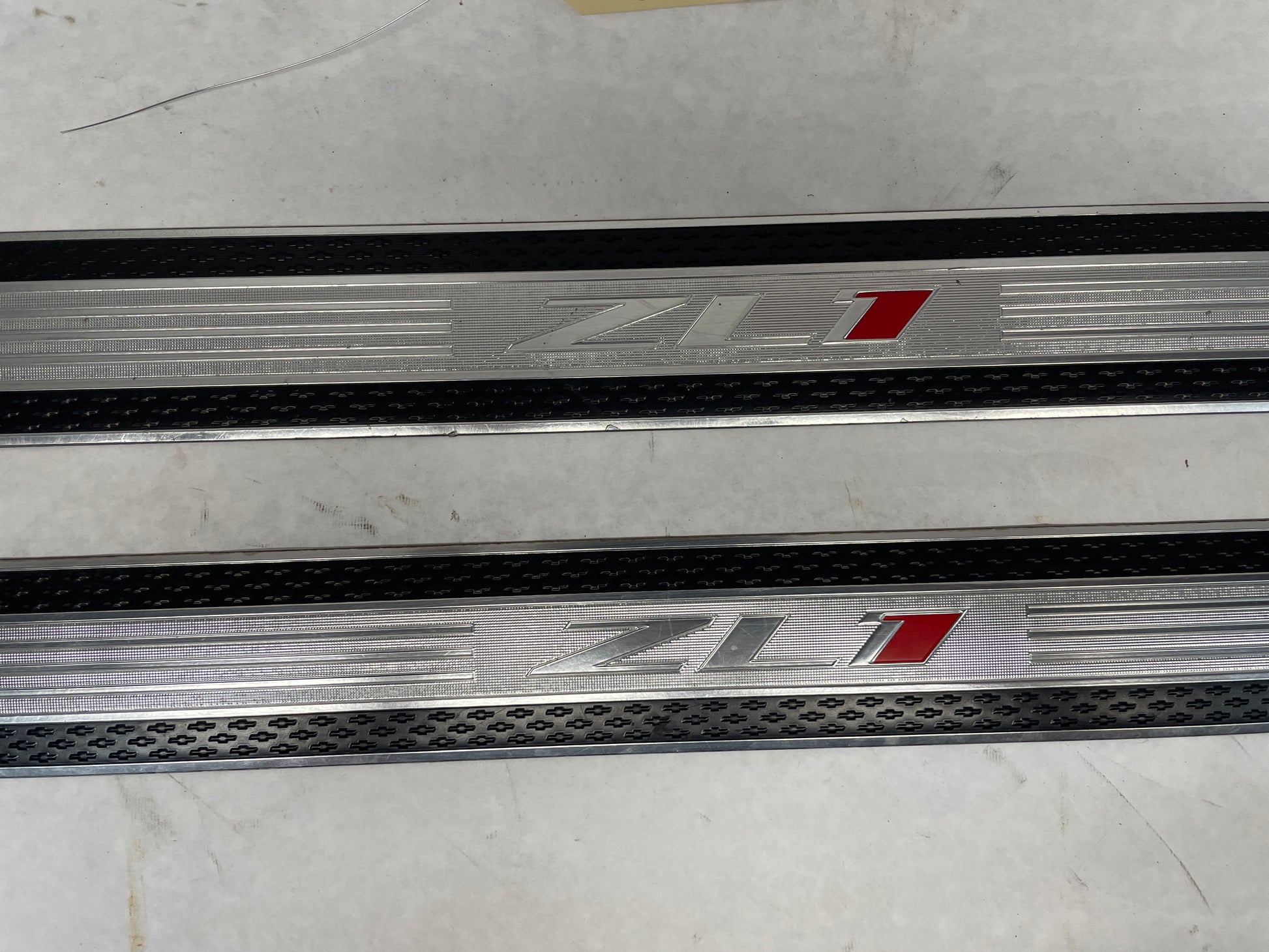 2012 Chevy Camaro ZL1 RH & LH Door Sill Scuff Plate Insert Strips OEM - Day's Parts Yard