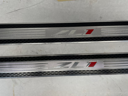 2012 Chevy Camaro ZL1 RH & LH Door Sill Scuff Plate Insert Strips OEM - Day's Parts Yard