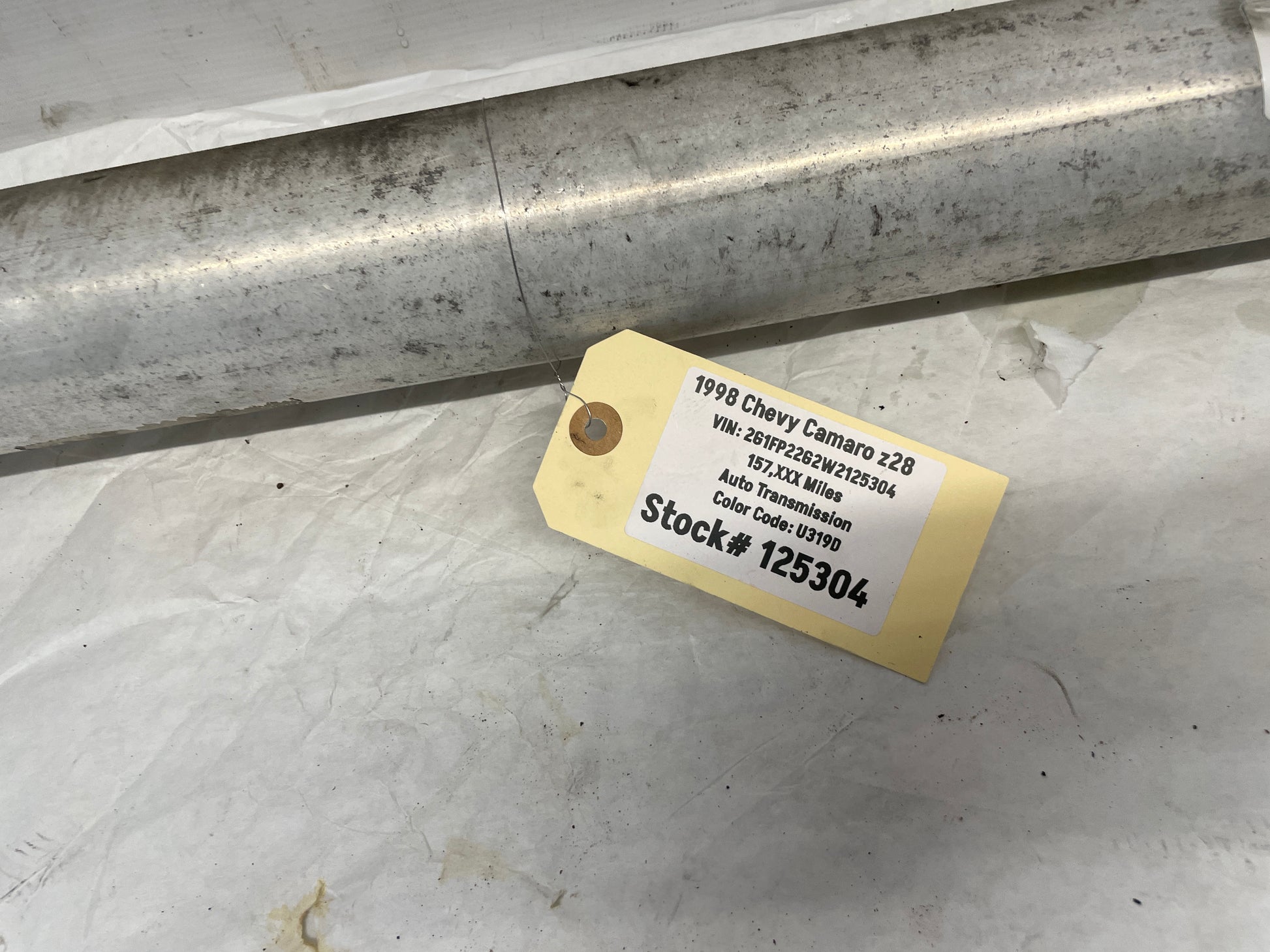1998 Chevy Camaro Z28 Aluminum Driveshaft Drive Propeller Shaft OEM - Day's Parts Yard