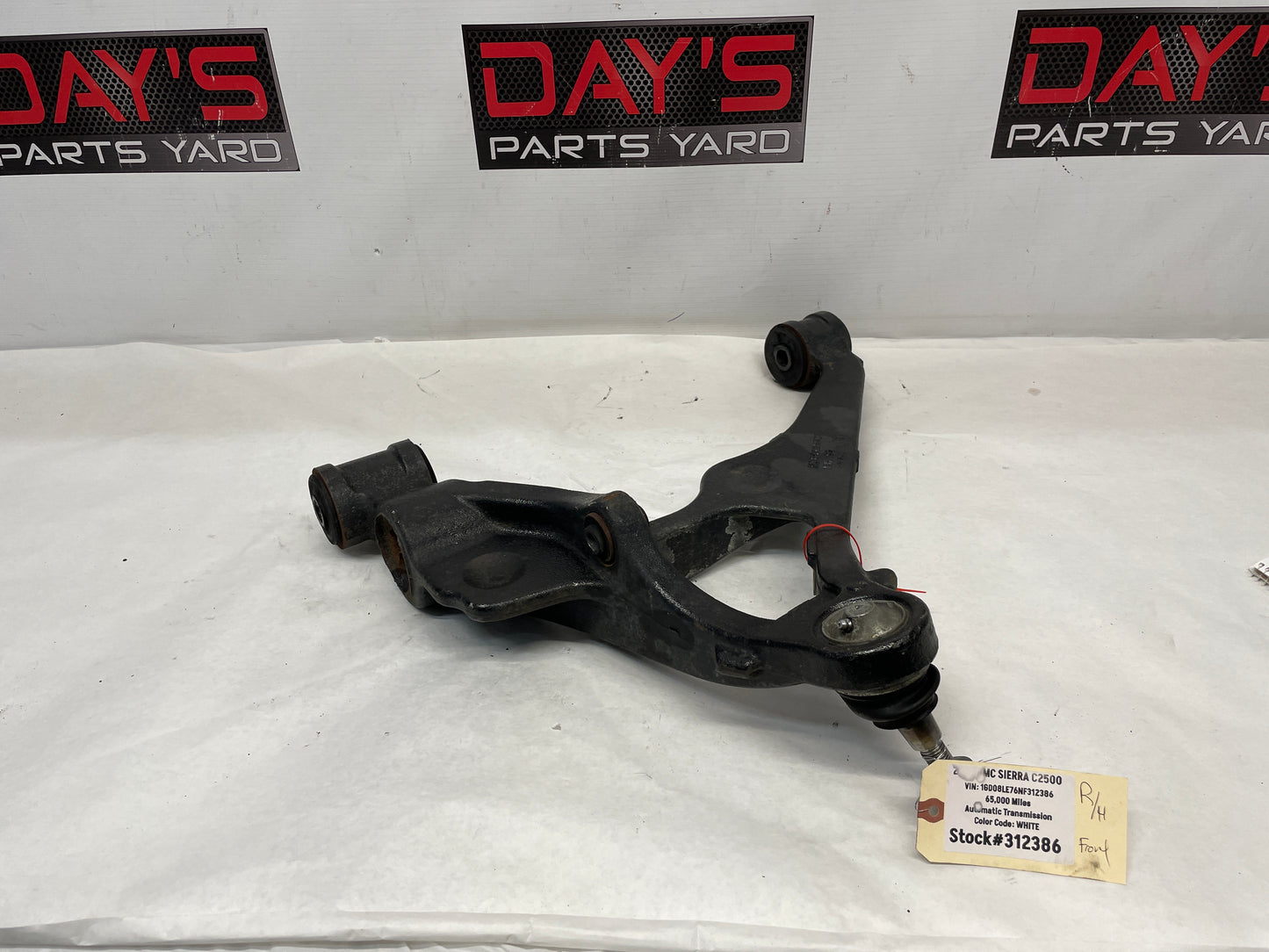 2022 GMC Sierra C2500 RH Passenger Front Lower Control Arm OEM - Day's Parts Yard