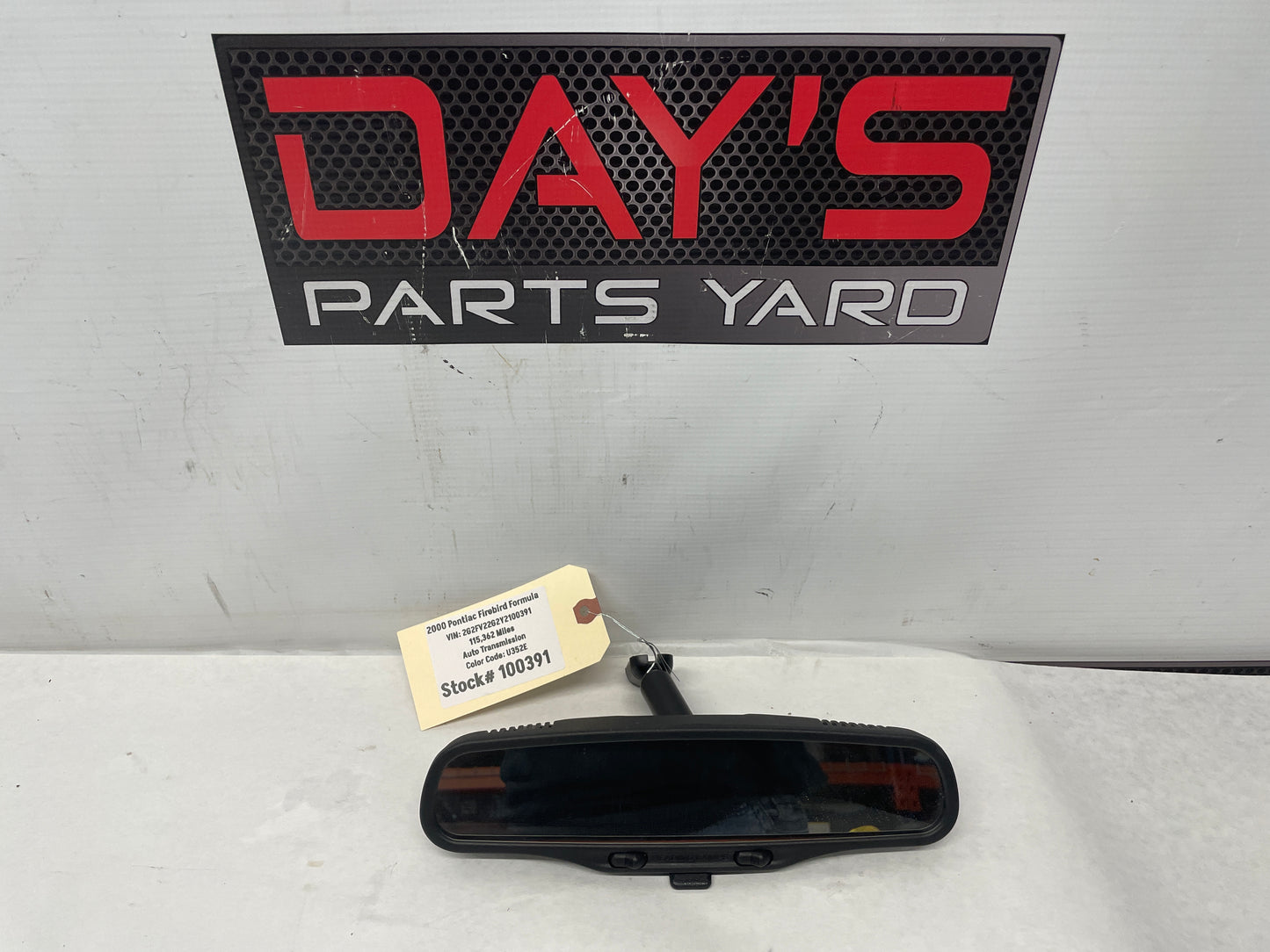 2000 Pontiac Firebird Formula Rearview Rear View Mirror w/ Reading Map Lights OEM - Day's Parts Yard