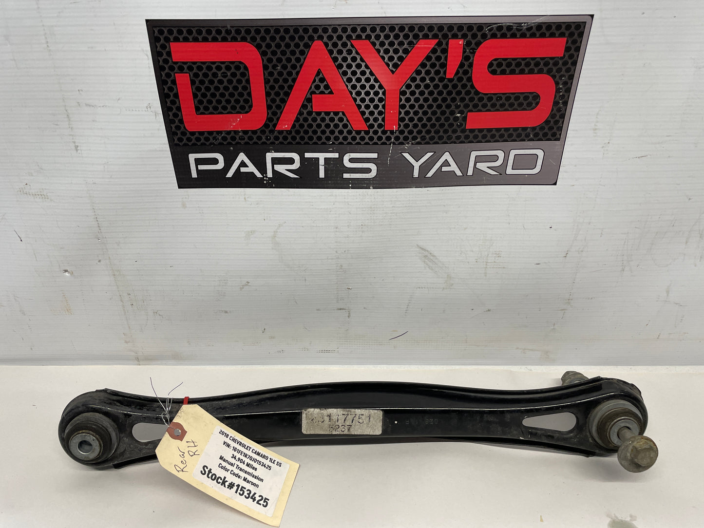 2018 Chevy Camaro 1LE SS RH Passenger Rear Control Arm Adjust Link Rod OEM - Day's Parts Yard