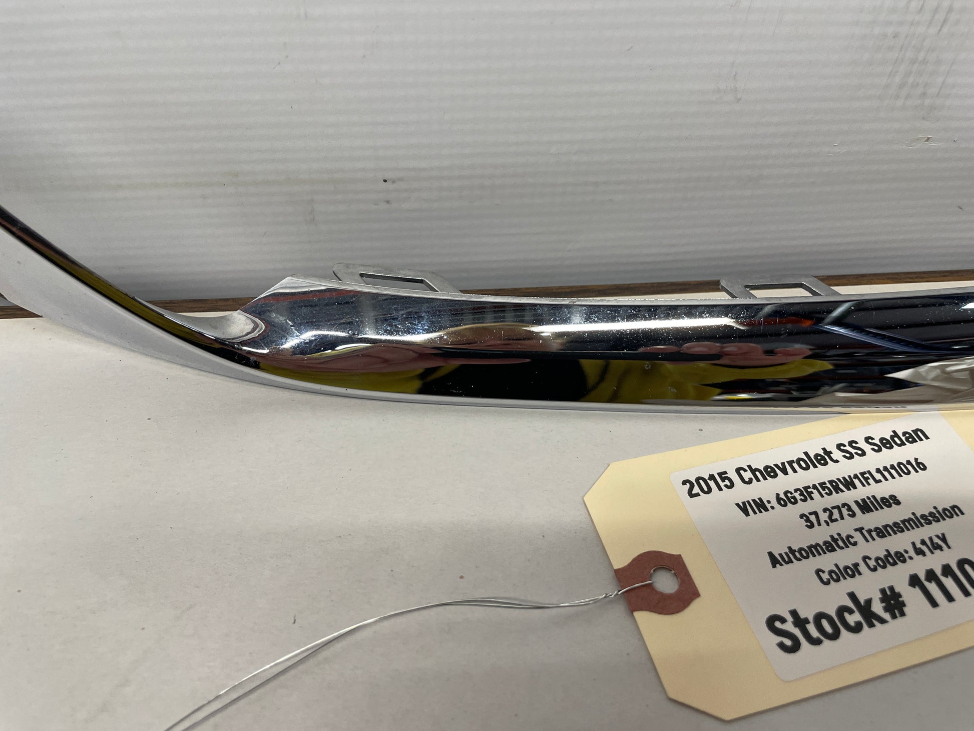 2016-17 Chevy SS Sedan Front Bumper RH DRL Fog Light Bezel Chrome OEM - Day's Parts Yard