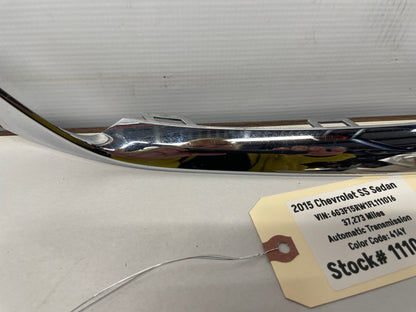 2016-17 Chevy SS Sedan Front Bumper RH DRL Fog Light Bezel Chrome OEM - Day's Parts Yard
