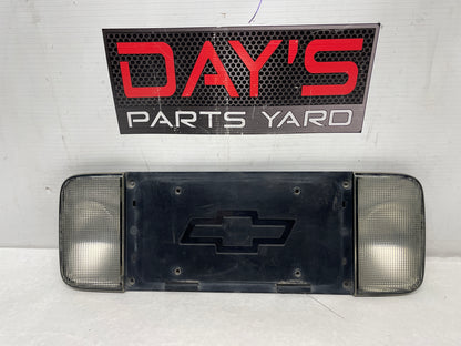 2001 Chevy C5 Corvette Rear License Plate Bracket Finish Panel Reverse Lights OEM - Day's Parts Yard
