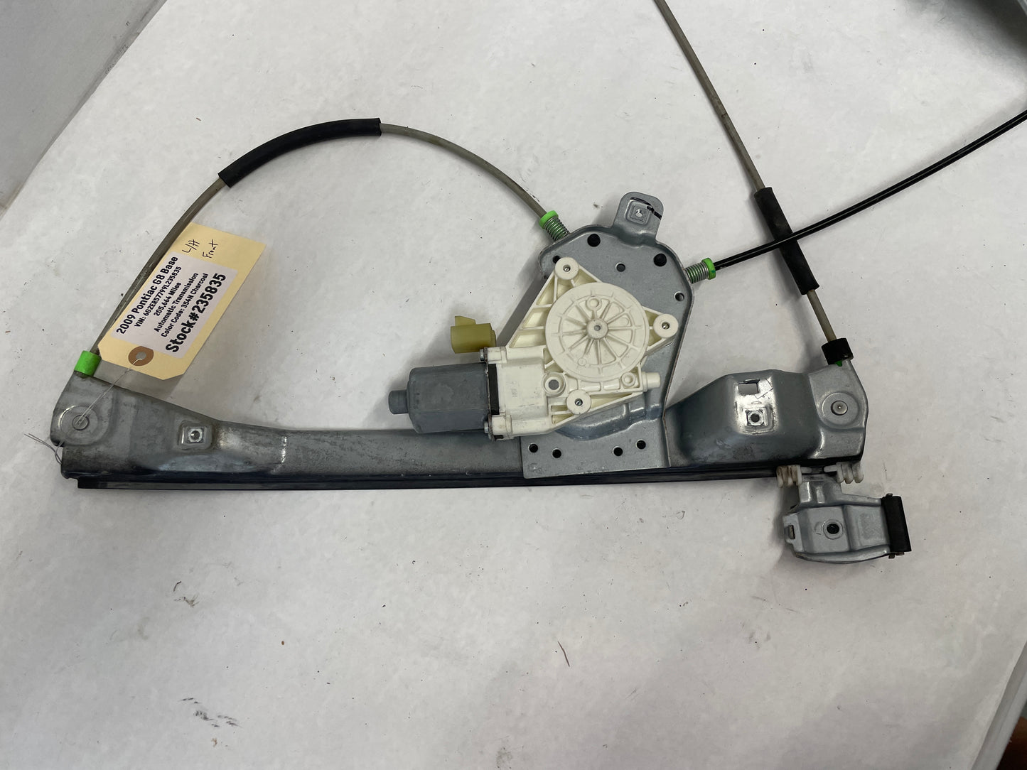 2009 Pontiac G8 Base LH Driver Front Door Window Regulator Motor OEM - Day's Parts Yard