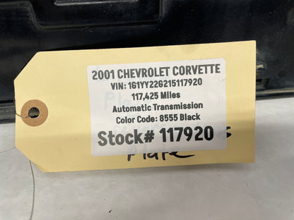 2001 Chevy C5 Corvette Rear License Plate Bracket Finish Panel Reverse Lights OEM - Day's Parts Yard