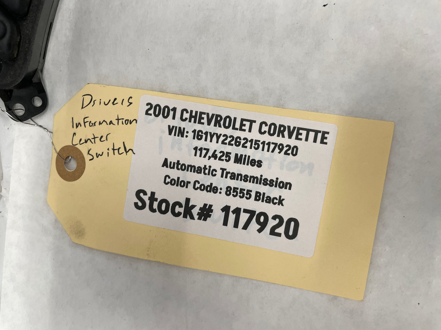 2001 Chevy C5 Corvette LH Drivers Information Center Switch Set DIC 12135 - Day's Parts Yard