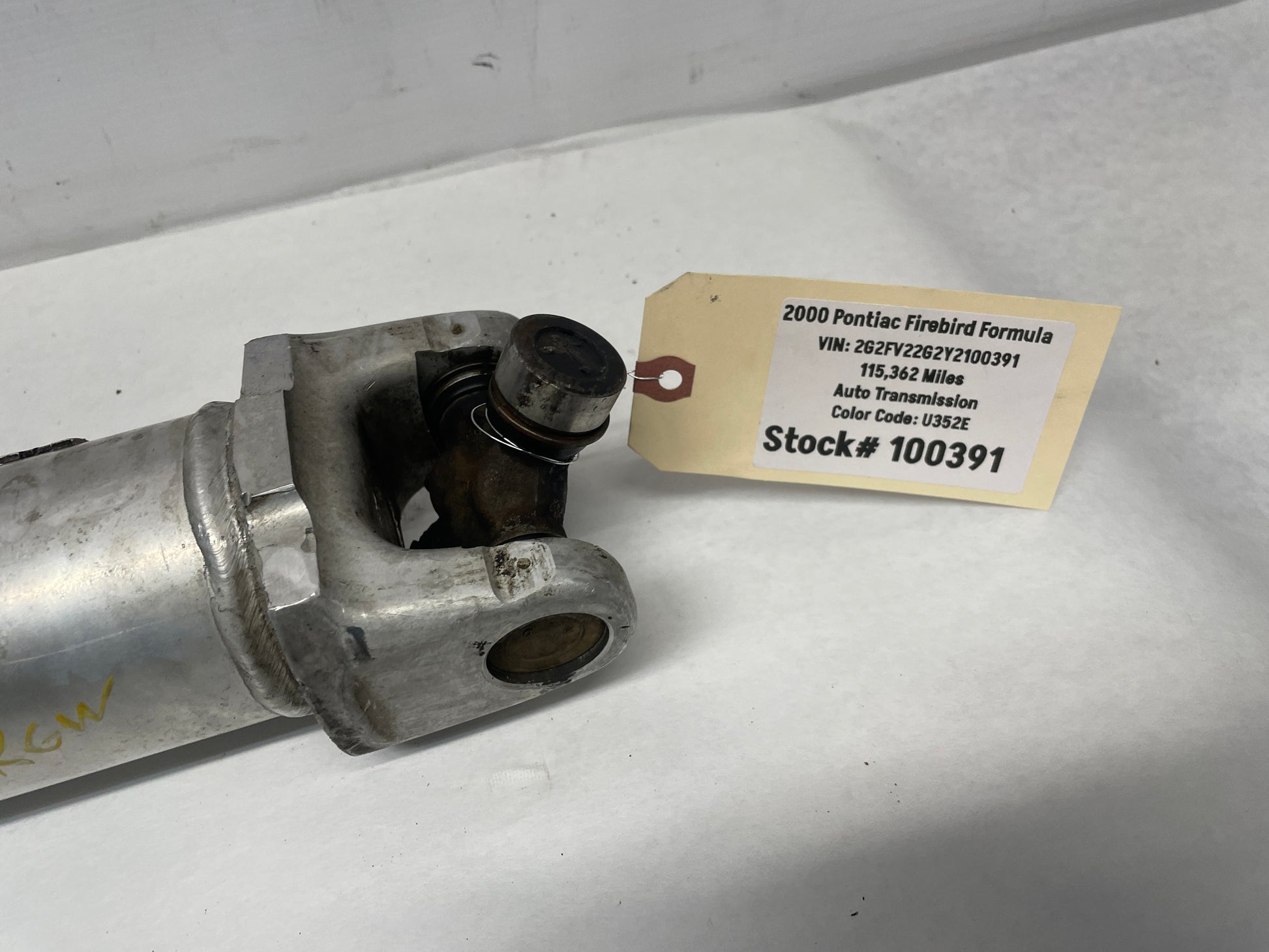 2000 Pontiac Firebird Formula Aluminum Driveshaft Drive Shaft OEM - Day's Parts Yard