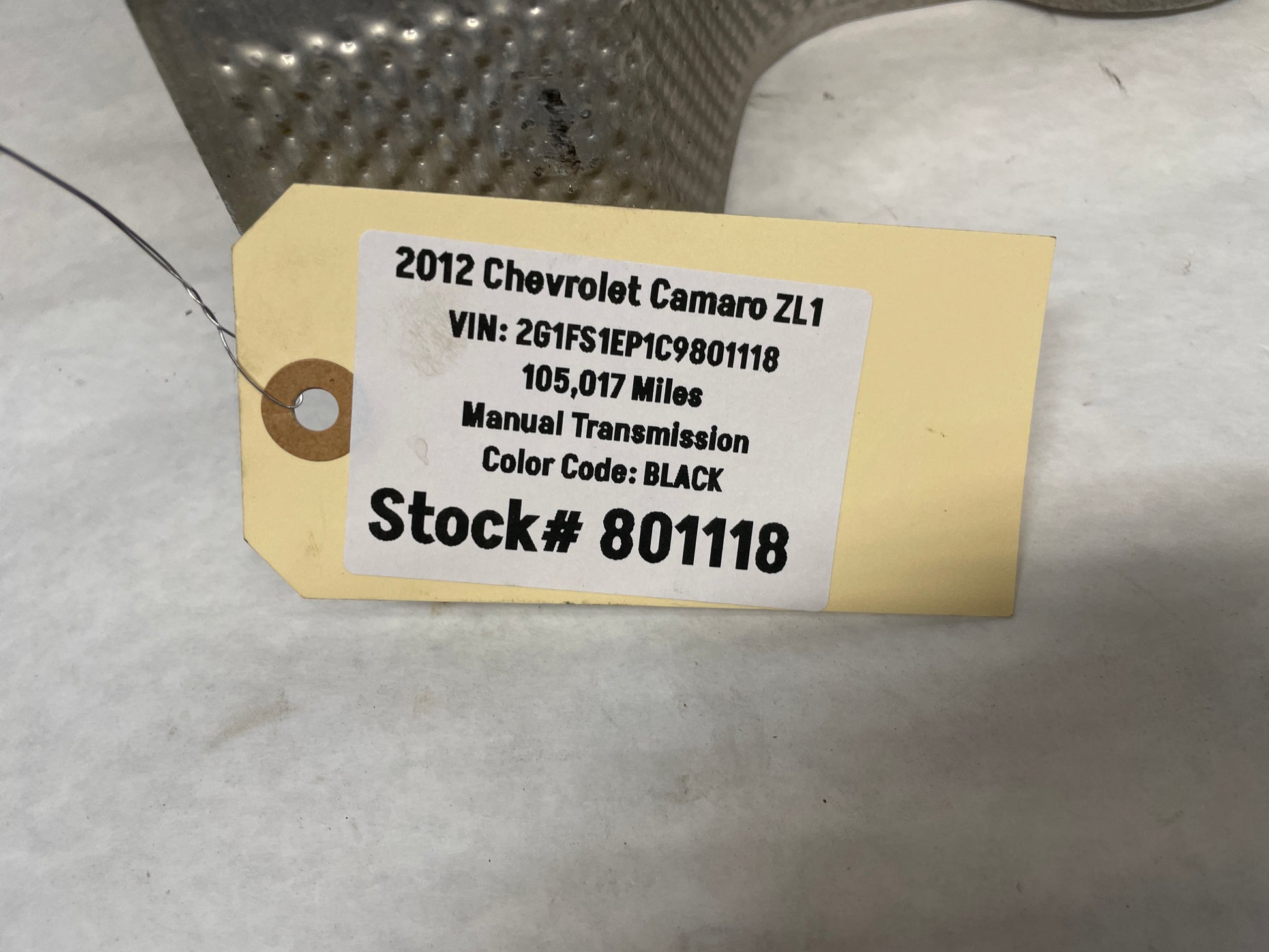 2012 Chevy Camaro ZL1 Transmission Tunnel Exhaust Heat Shield OEM - Day's Parts Yard